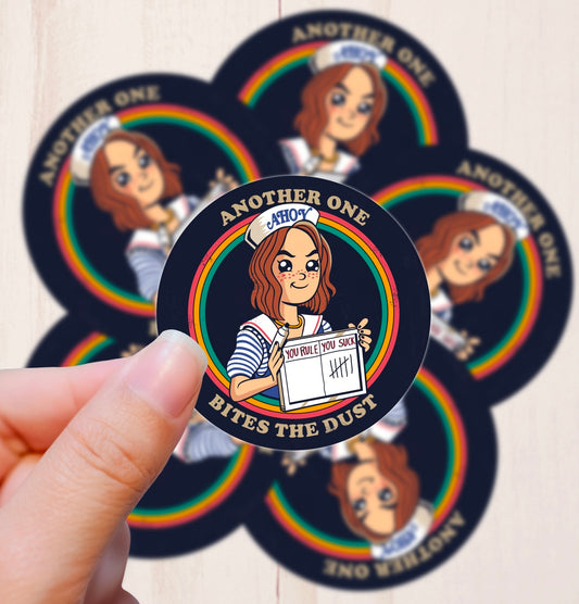 Another One Bites the Dust, Vinyl Sticker
