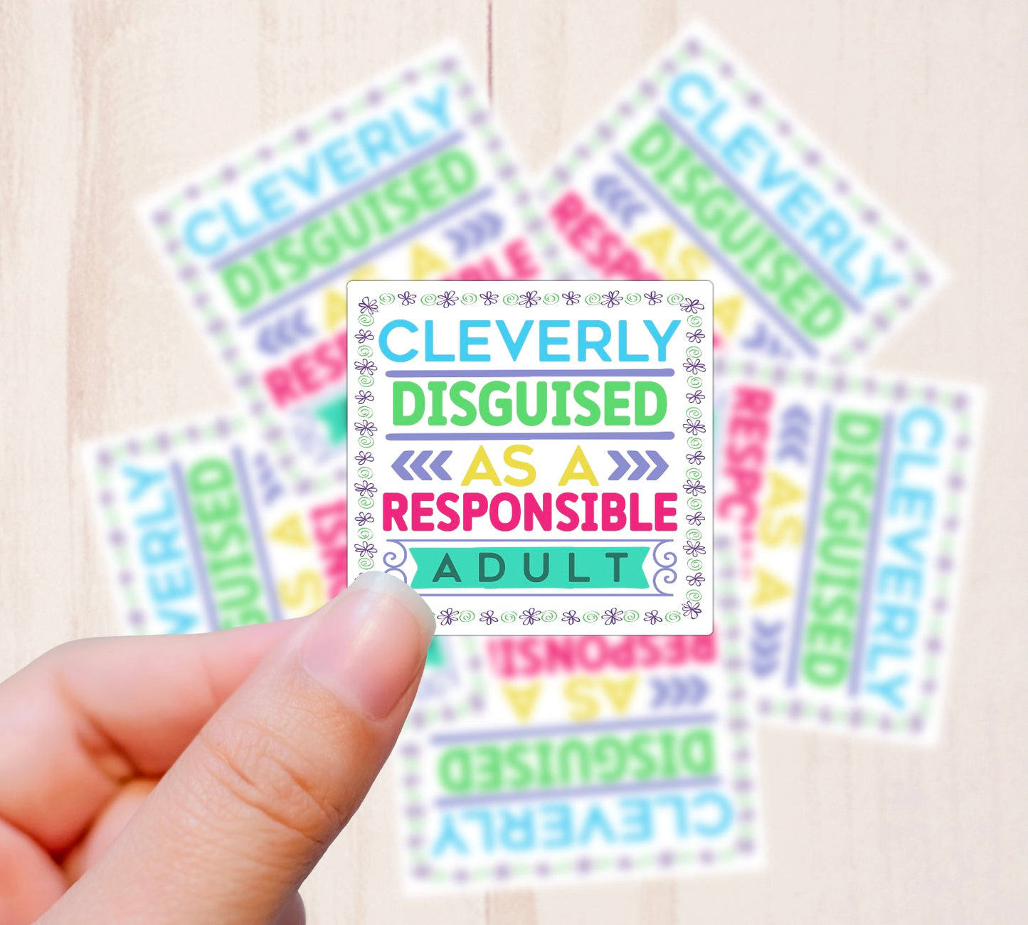 Cleverly Disguised, Vinyl Sticker