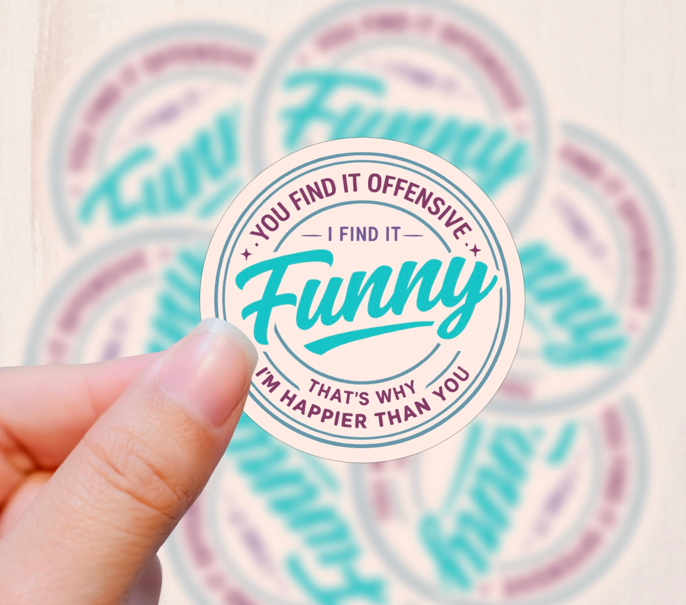 Offensive, Vinyl Sticker