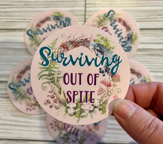 Surviving out of Spite, Vinyl Sticker