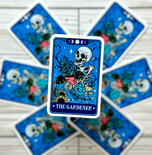 The Gardener, Tarot Card, Vinyl Sticker