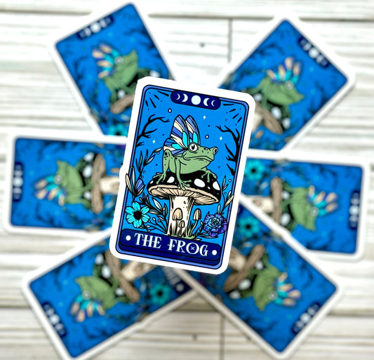 The Frog, Tarot Card, Vinyl Sticker