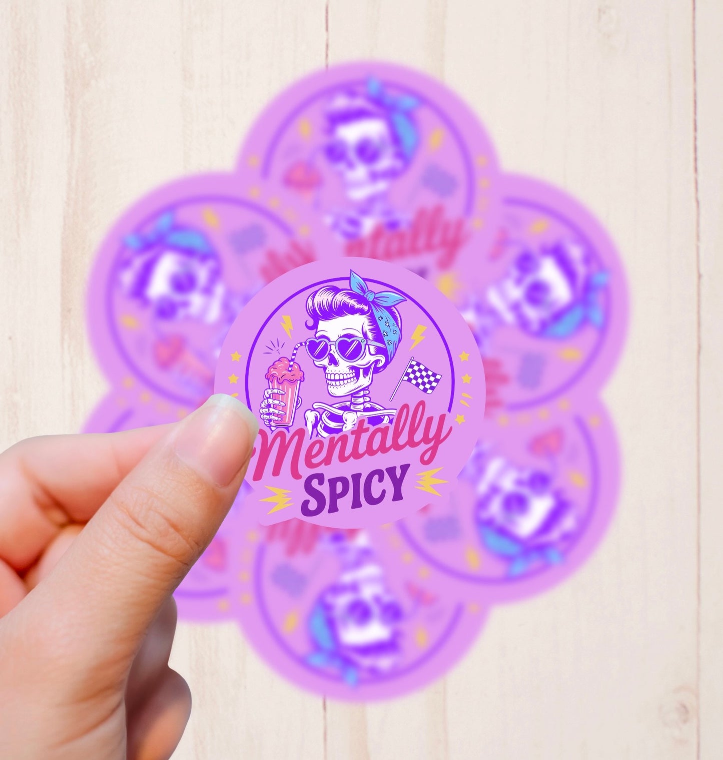 Mentally Spicy, Vinyl Sticker