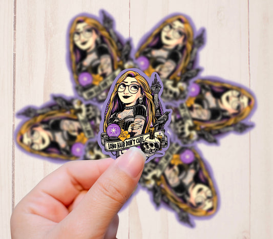 Goth Punk Princess, Rapunzel, Vinyl Sticker