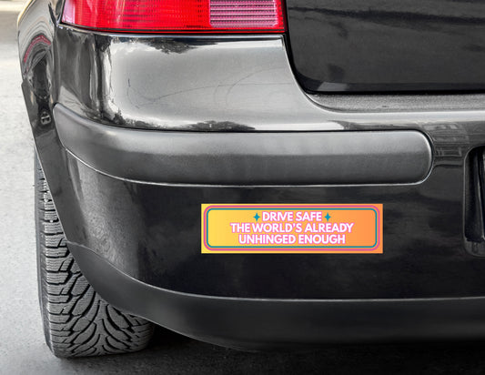 Unhinged, Vinyl Bumper Sticker