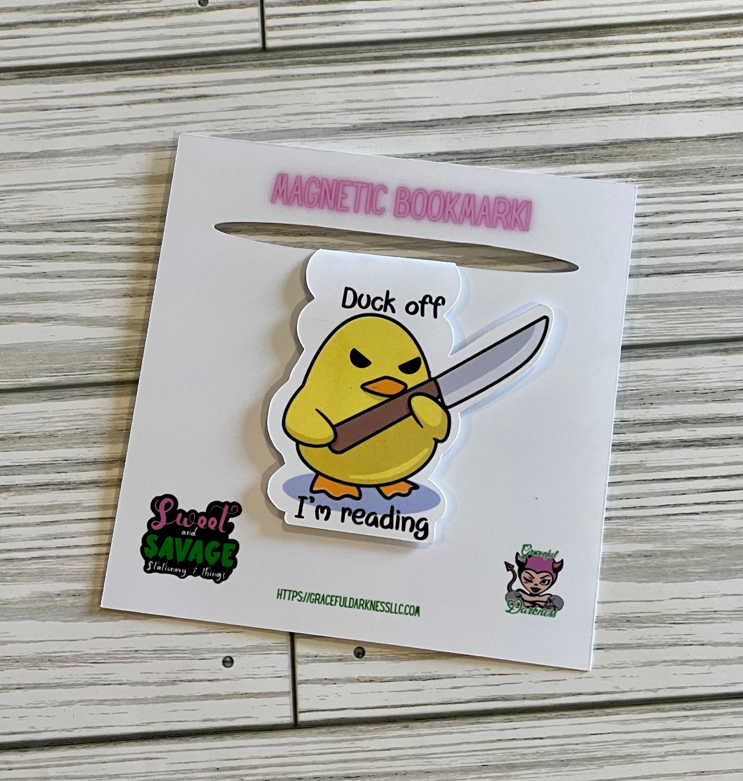 Duck Off, Magnetic Bookmark