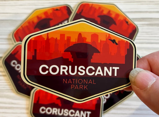 Star Wars National Park, Coruscant, Vinyl Sticker