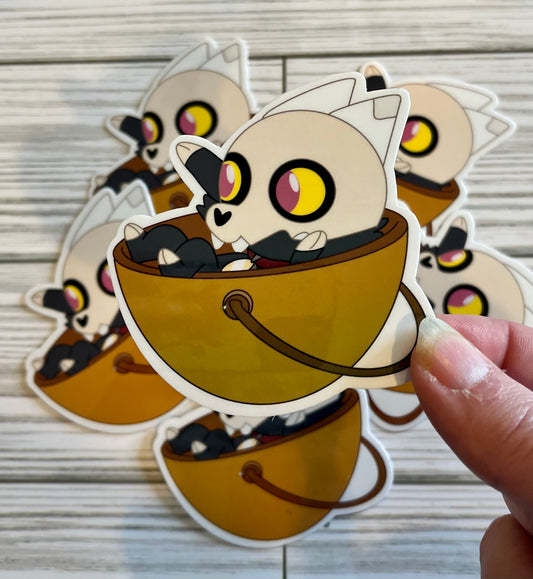 King, Chibi, Owl House, Vinyl Sticker