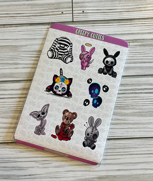 Creepy Cuties Sticker Sheets