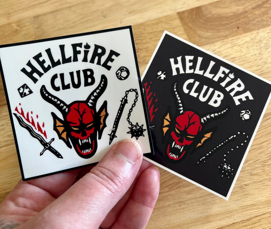 Hellfire Club, Vinyl Sticker, Stranger Things