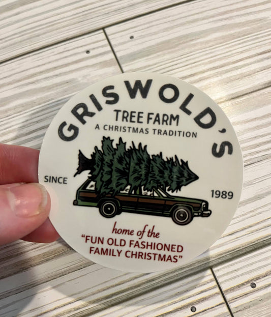 Griswold Tree Farm, National Lampoon, Vinyl Sticker