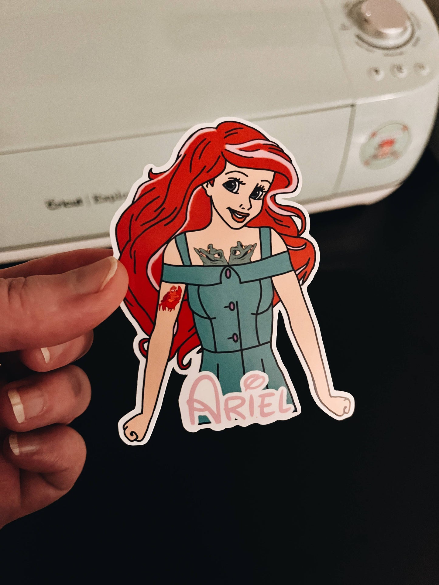 Ariel, Vinyl Sticker, Disney Princess