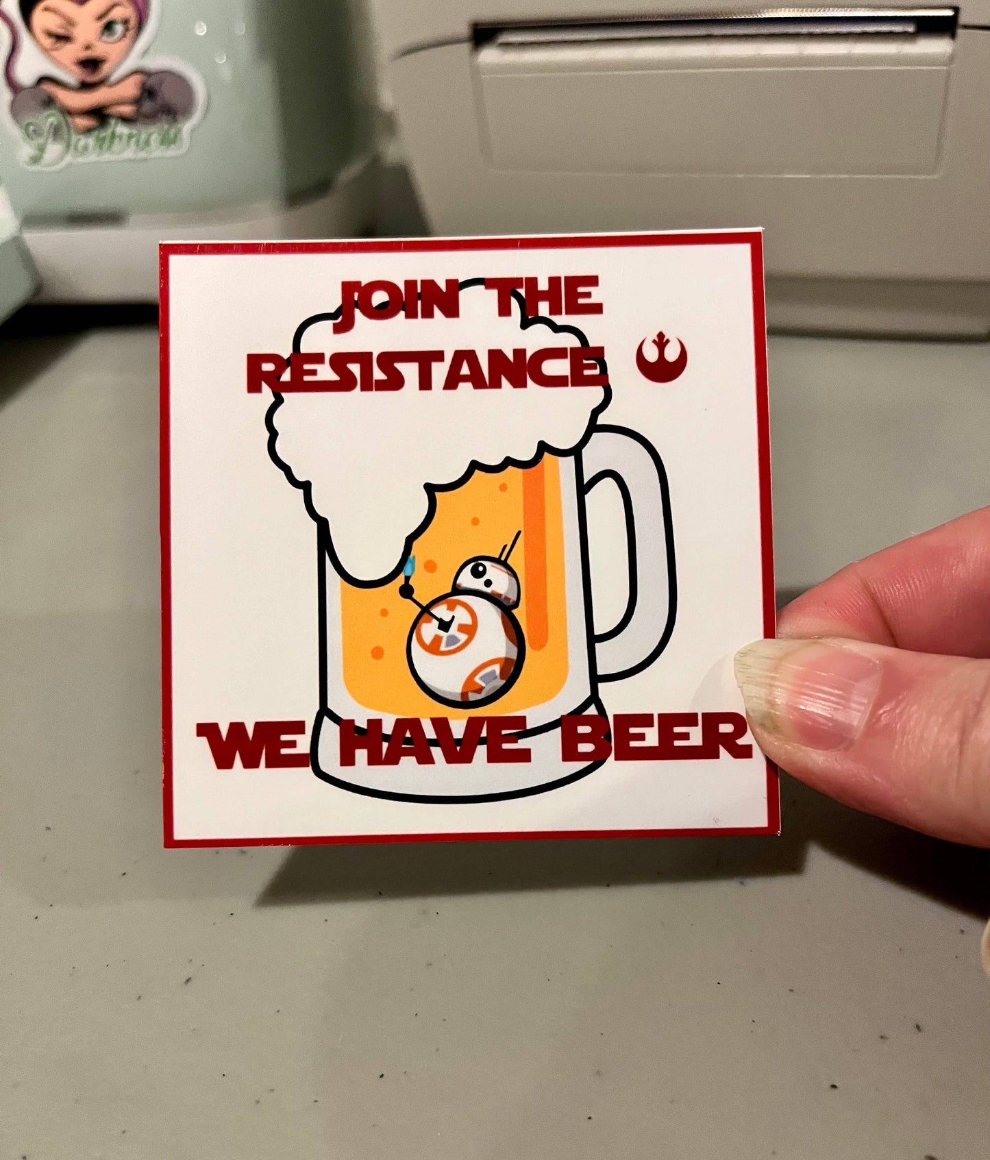 Join the Resistance, We have beer, Star Wars, Vinyl Sticker