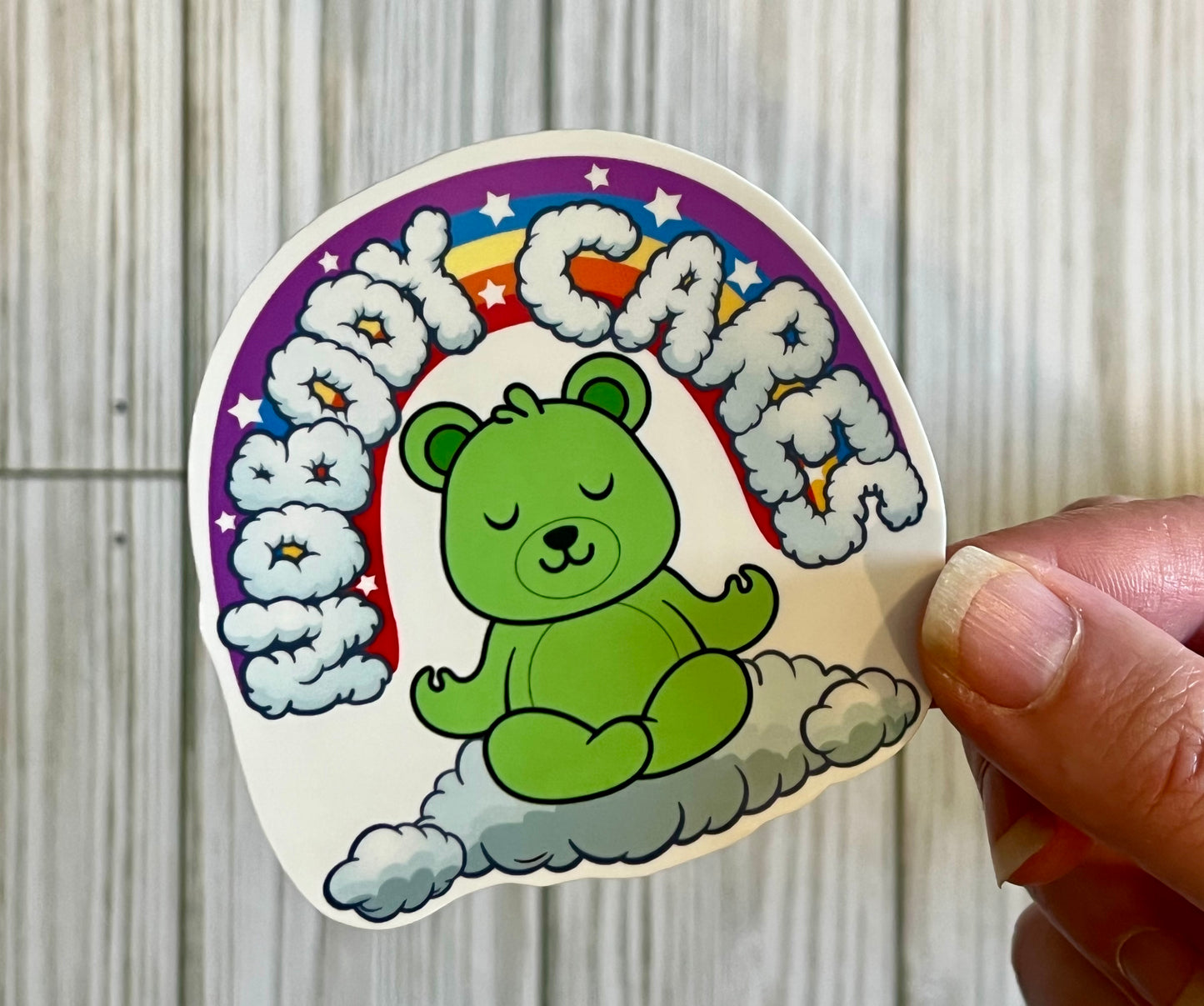 Nobody Cares Bear, Vinyl Sticker