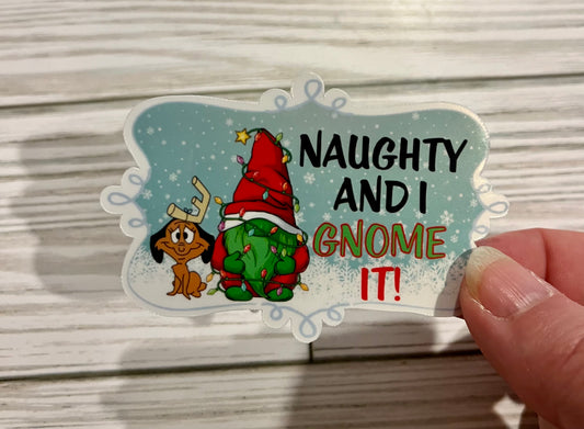 Naughty Gnomes, Vinyl Sticker