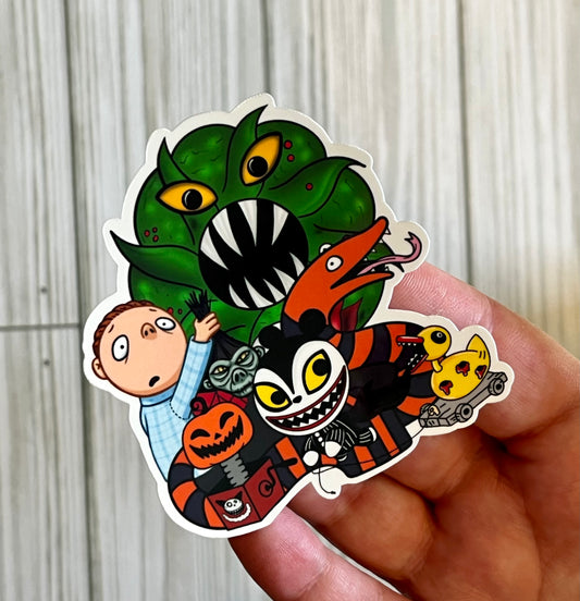 Scary Toys, Nightmare Before Christmas, Vinyl Sticker