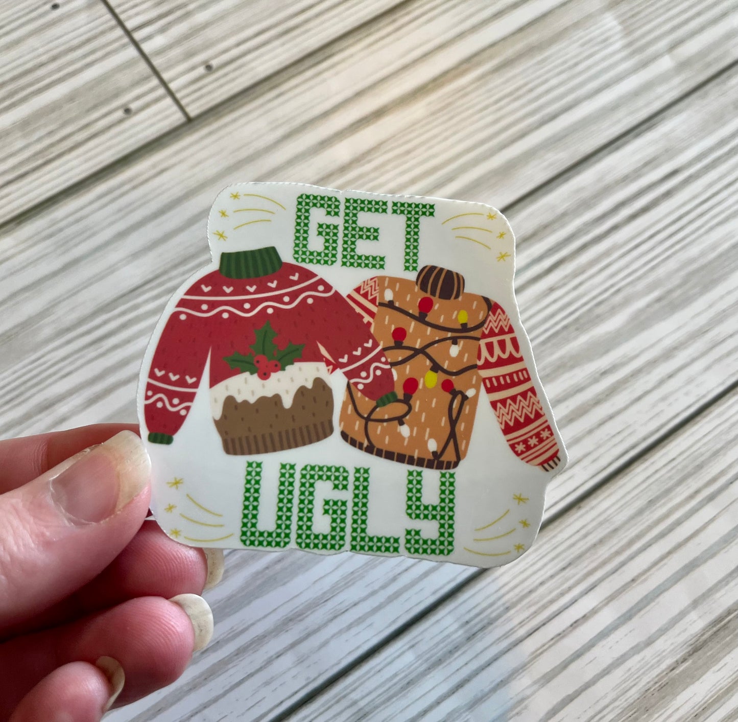 Ugly Sweater, Vinyl Sticker