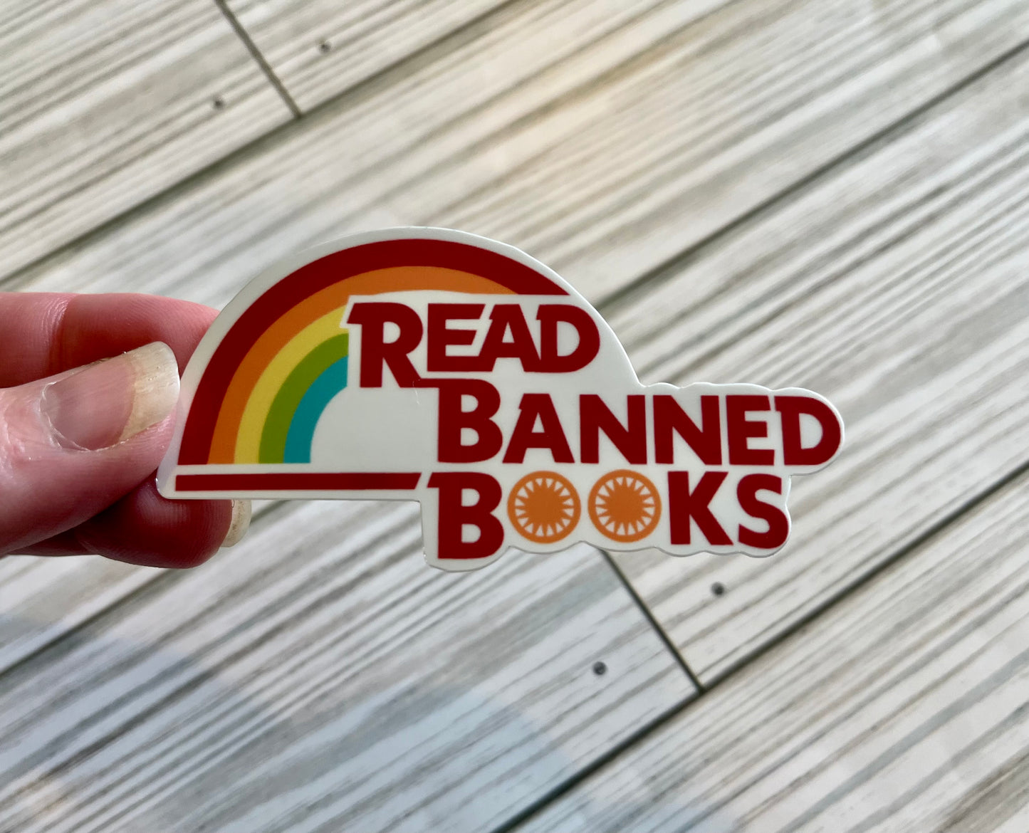 Read Banned Books, Vinyl Sticker