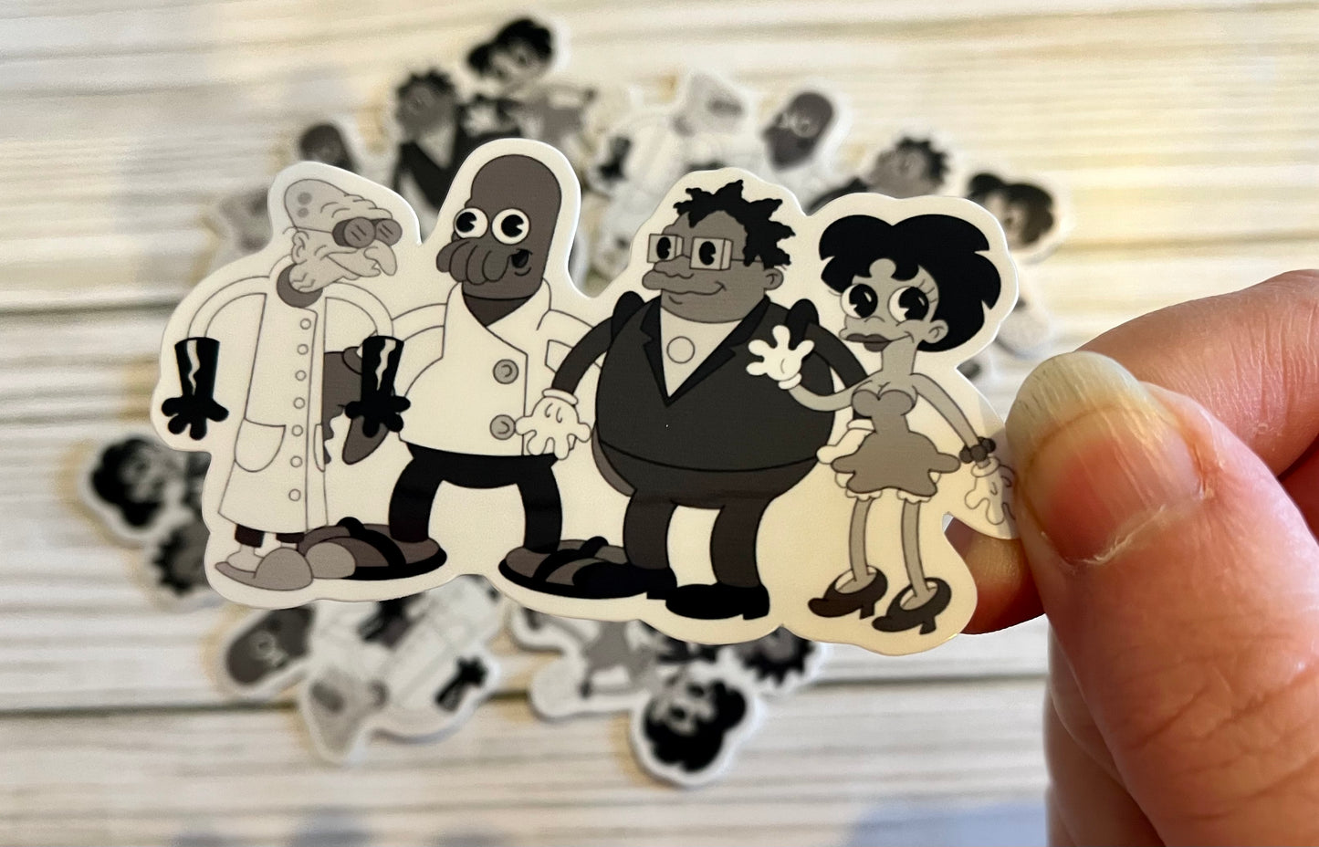 Futurama Crew, Fliescher, Vinyl Sticker
