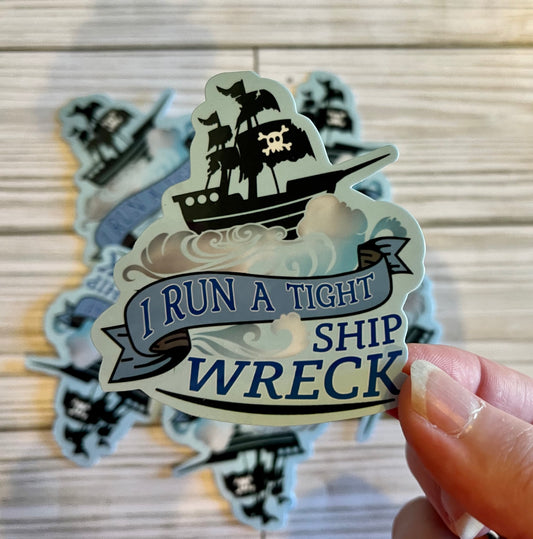 Shipwreck, Vinyl Sticker