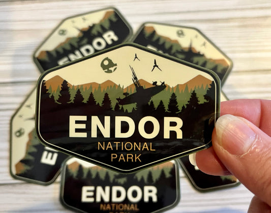 Star Wars National Park, Endor, Vinyl Sticker