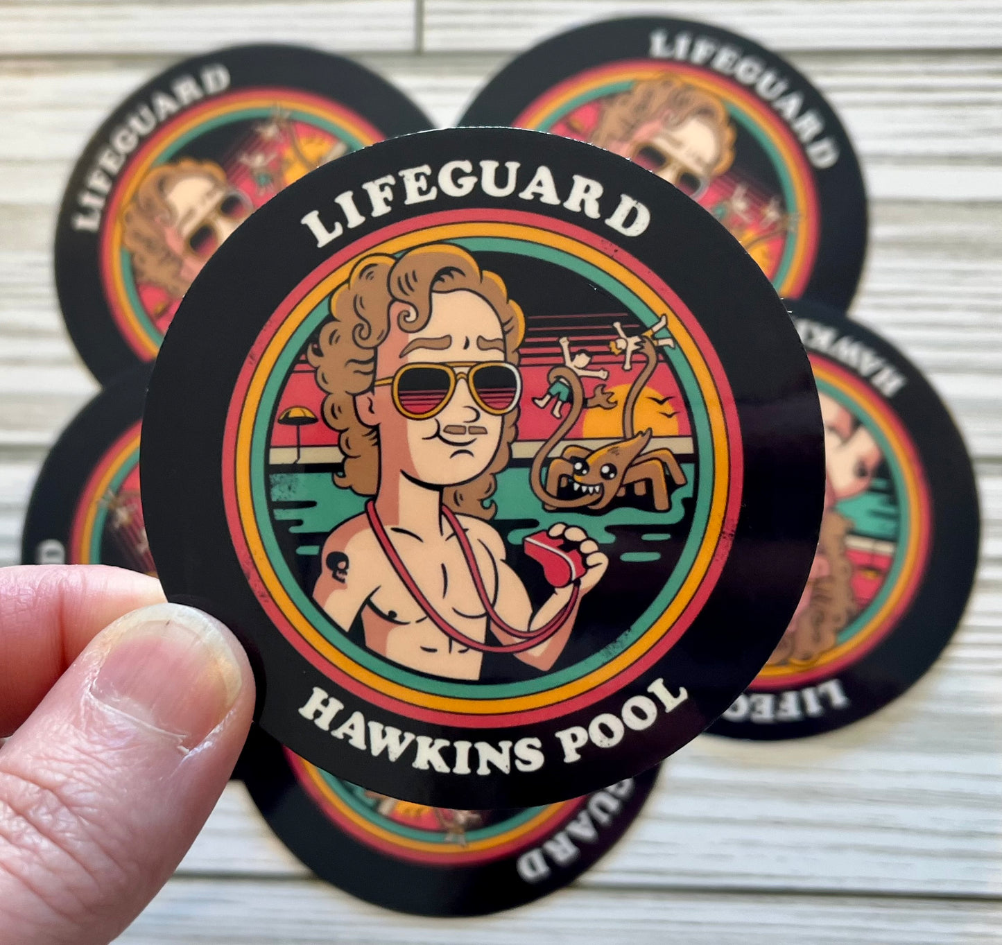 Hawkins Pool Lifeguard, Vinyl Sticker