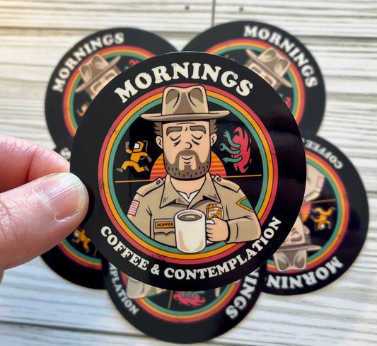 Coffee & Contemplation, Vinyl Sticker