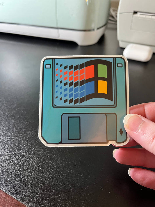 Windows Floppy Disk, Vinyl Sticker