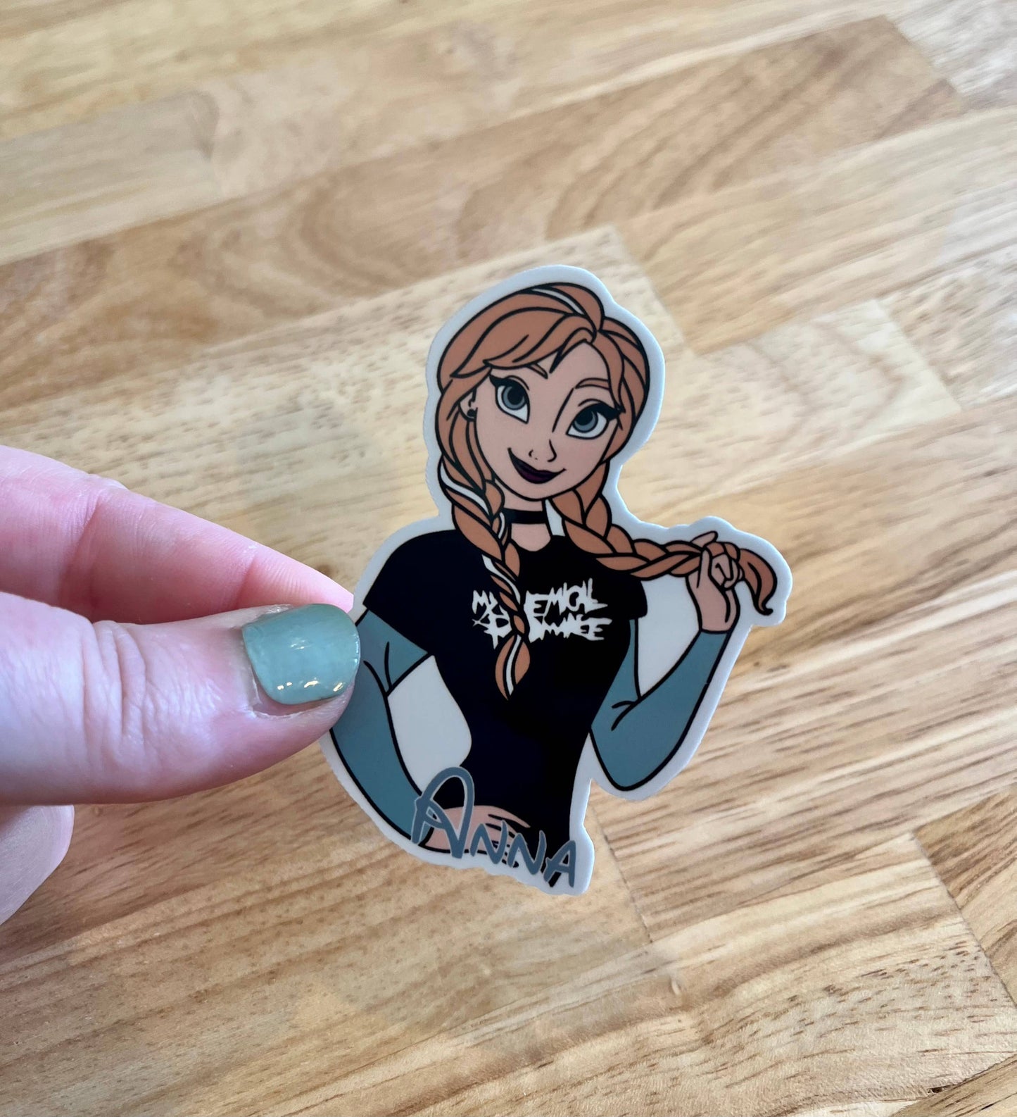 Anna, Disney Princess, Vinyl Sticker, Frozen