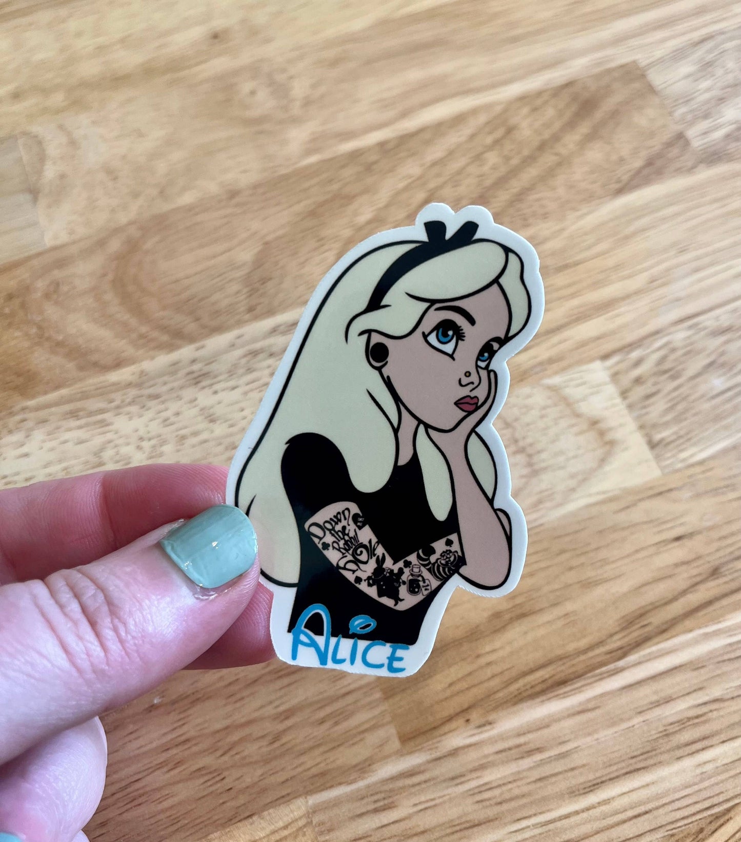 Alice, Disney, Vinyl Sticker, Alice in Wonderland