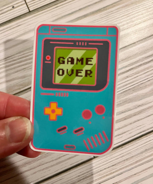 Game Over, Game Boy, Vinyl Sticker