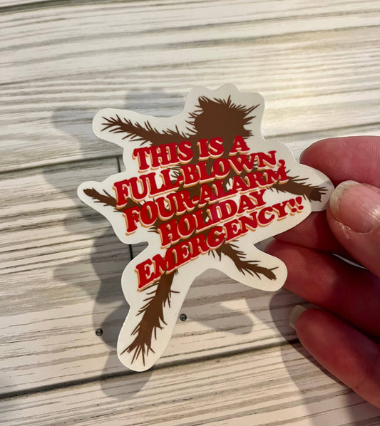 Holiday Emergency, Vinyl Sticker, National Lampoon's