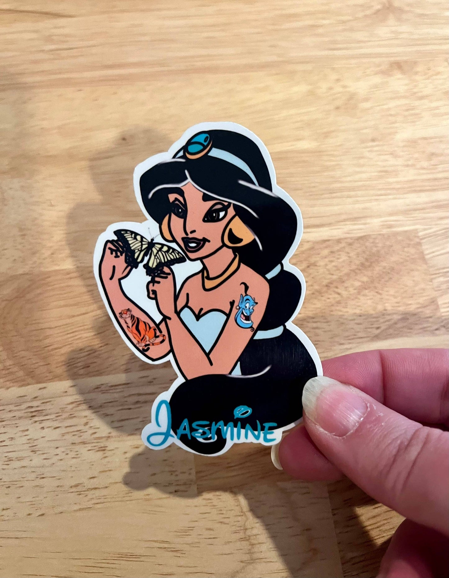 Princess Jasmine, Disney, Vinyl Sticker, Aladdin