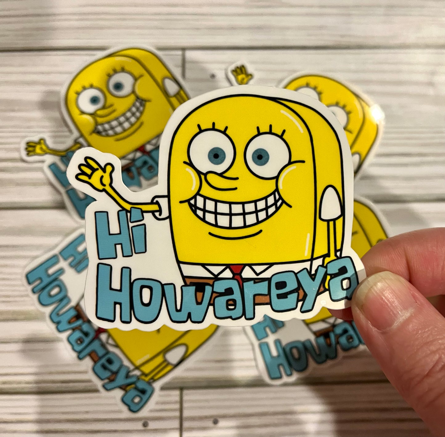 Hi How Are Ya, SpongeBob, Vinyl Sticker