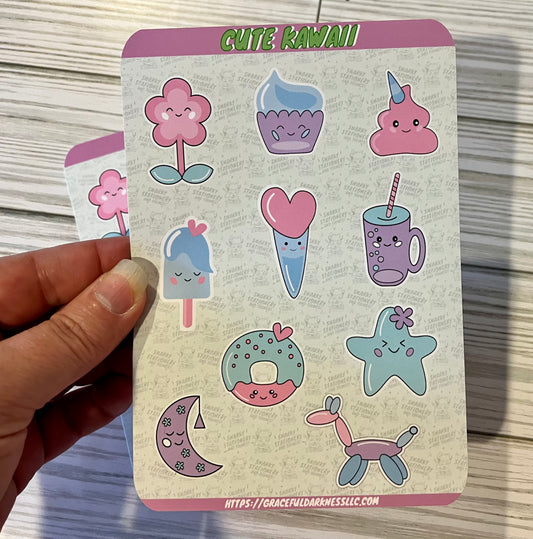 Cute Kawaii Sticker Sheets