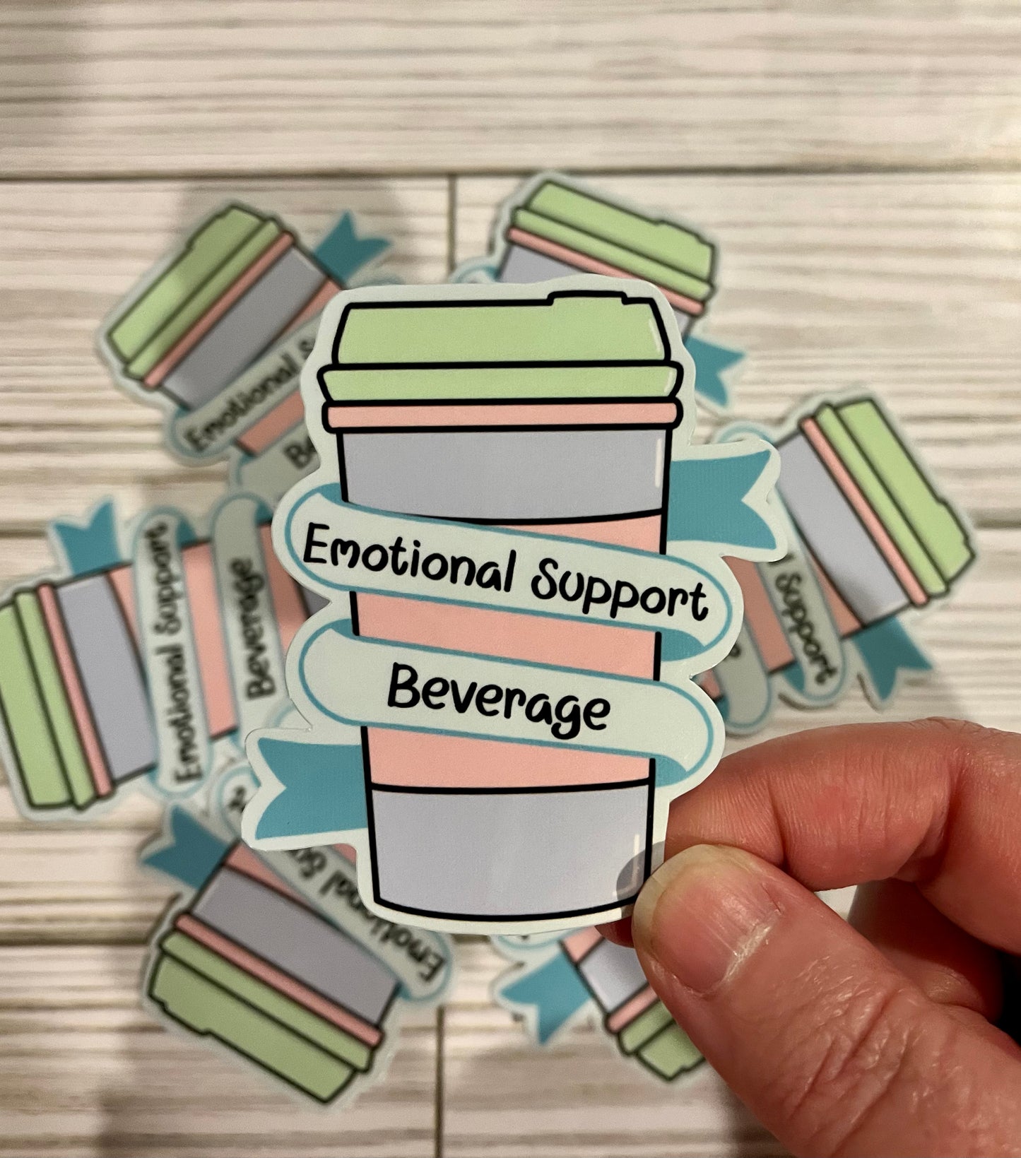 Emotional Support Beverage, Vinyl Sticker